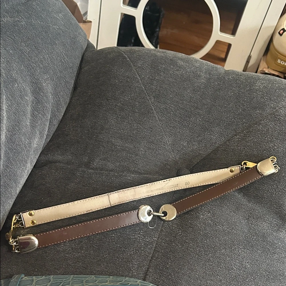 🪝Vintage Designer France Hook Rhinestone Hardware Belt - Picture 4 of 5